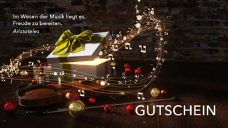 Gutschein von Obrasso Concerts im Festtags-Designe | © Obrasso Concerts